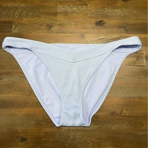 Hollister Swim periwinkle / lavender ribbed bikini bottoms EUC
